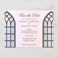 Kathedrale Fenster, Urn & florale Postkarte