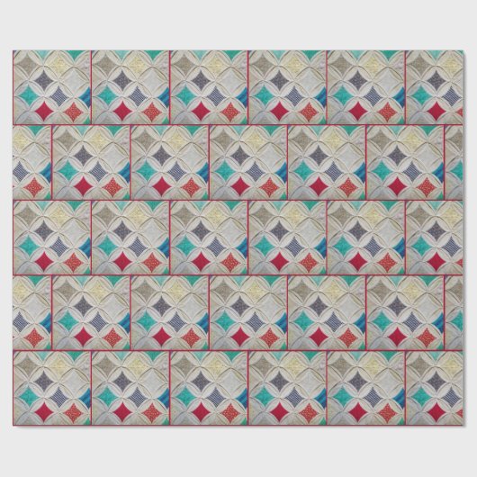 Kathedrale Fenstermuster Geschenkpapier (Flach)