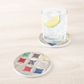 Kathedrale Fenstermuster Getränkeuntersetzer (Seite)