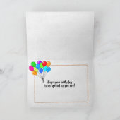 Kathedrale Fensterquiltmuster zum Geburtstag Karte (Innenseite)