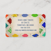 Kathedrale Fensterrahmen Design mit Nadel Visitenkarte (Rückseite)