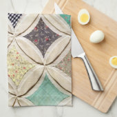 Kathedrale Fensterrahmen Geschirrtuch (Viertel Falte)