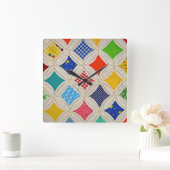 Kathedrale Fensterrahmen Quadratische Wanduhr (Zuhause)