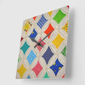 Kathedrale Fensterrahmen Quadratische Wanduhr (Winkel)