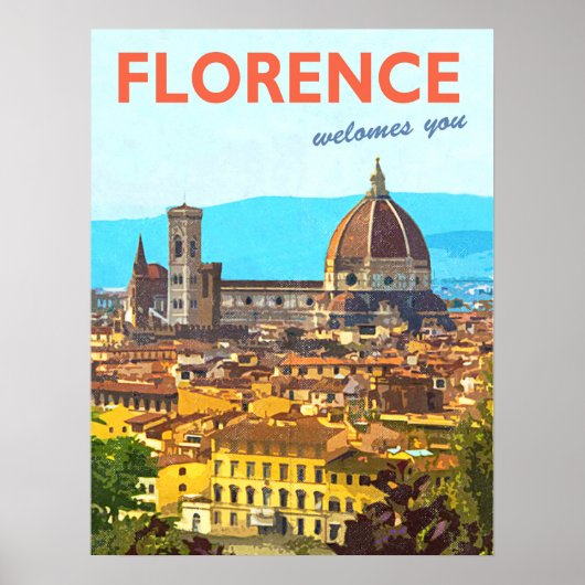 Kathedrale Florenz, Dom Santa Maria del Fiore Poster (Vorne)