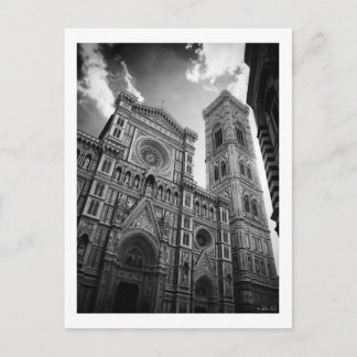 Kathedrale Florenz, Schwarz & Weiß Postkarte