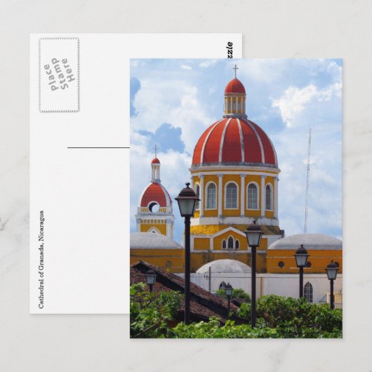 Kathedrale Granada hell Postkarte (Vorne/Hinten)