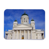 Kathedrale Helsinki im Winter Schnee Magnet (Horizontal)