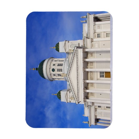 Kathedrale Helsinki im Winter Schnee Magnet (Vertikal)