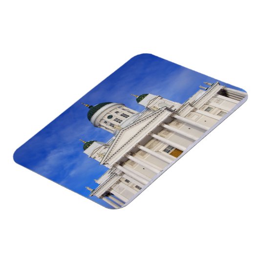 Kathedrale Helsinki im Winter Schnee Magnet (Linke Seite)