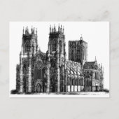 Kathedrale Illustration Postkarte (Vorderseite)