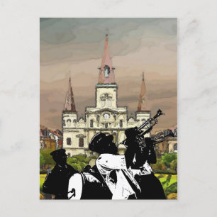 Kathedrale im Französischen Viertel, New Orleans Postkarte