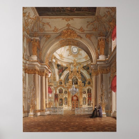 Kathedrale im Winterpalast Poster (Vorne)