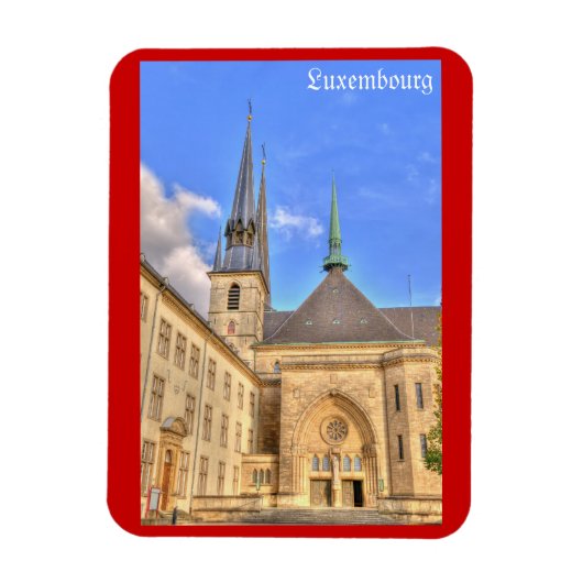 Kathedrale in Luxemburg Magnet (Vertikal)