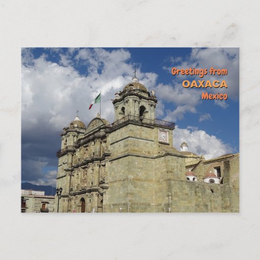Kathedrale in Oaxaca, Mexiko Postkarte (Vorderseite)