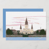 Kathedrale, Jackson Square, New Orleans Save The Date (Vorne/Hinten)