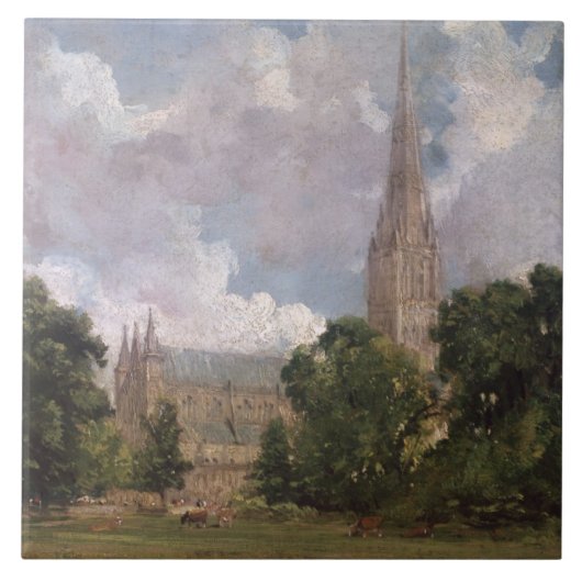 Kathedrale John Constables | Salisbury vom sout Fliese (Vorderseite)