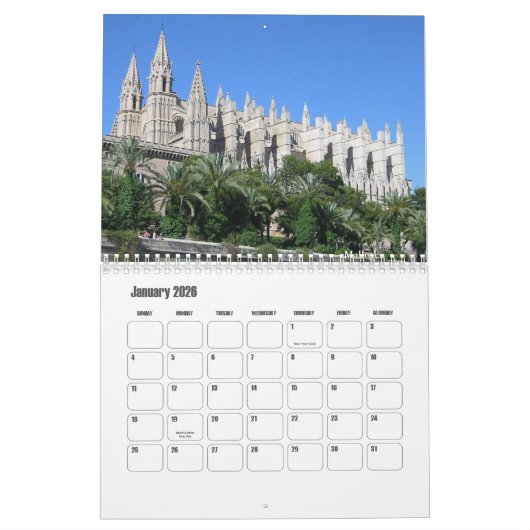 Kathedrale Kalender (Jan 2026)
