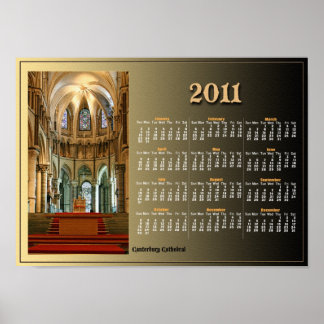 Kathedrale Kalender Poster