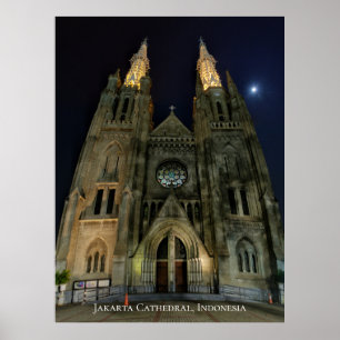 Kathedrale Katholische Kirche Neo-Gotische Archite Poster