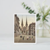 Kathedrale, Luzern, Schweiz Vintag Fotografie Postkarte (Stehend Vorderseite)