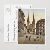 Kathedrale, Luzern, Schweiz Vintag Fotografie Postkarte (Vorne/Hinten)