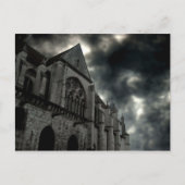 Kathedrale mit dramatischem Himmel Postkarte (Vorderseite)