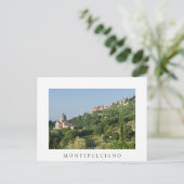 Kathedrale Montepulciano und weiße Postkarte (Stehend Vorderseite)