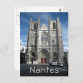 Kathedrale Nantes Postkarte (Vorne/Hinten)