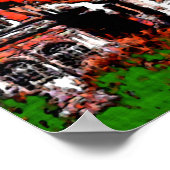 Kathedrale, New Orleans, fauvistische Farben Poster (Ecke)