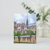 Kathedrale Notre-Dame 2 Postkarte (Stehend Vorderseite)