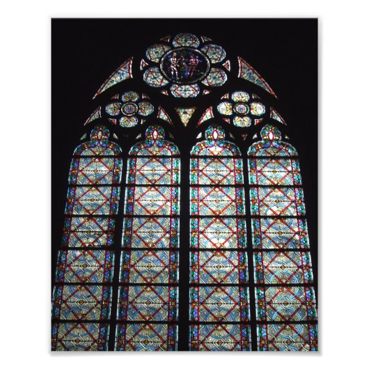Kathedrale Notre Dame aus festem Glas Fotodruck (Vorne)