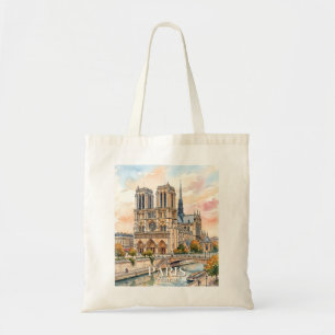 Kathedrale Notre Dame de Paris Aquarell Reise Tragetasche