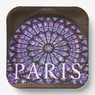 Kathedrale Notre Dame Paris, Frankreich Pappteller