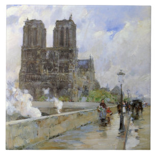 Kathedrale Notre Dame (Paris, Frankreich) (Vintage Fliese