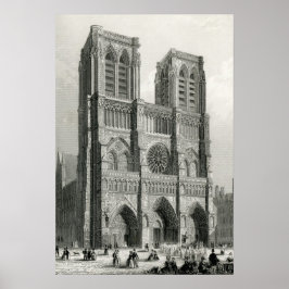 Kathedrale Notre Dame, Paris Poster