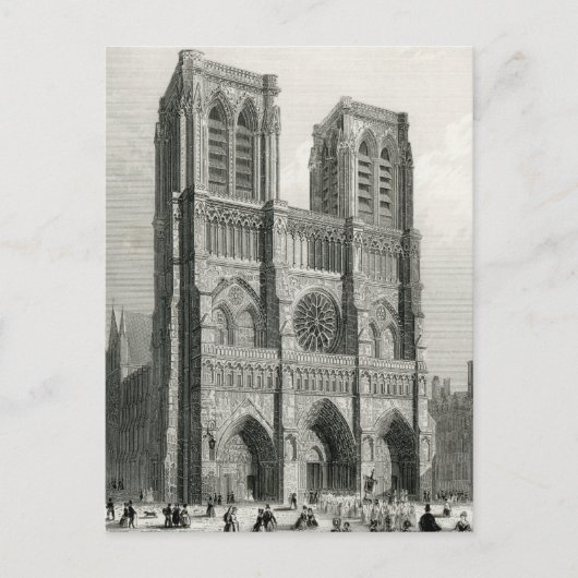Kathedrale Notre Dame, Paris Postkarte (Vorderseite)