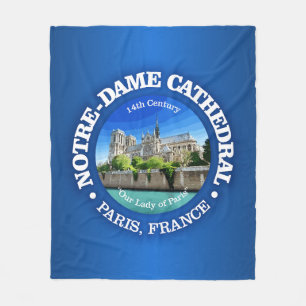 Kathedrale Notre Dame (rd) Fleecedecke