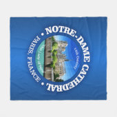 Kathedrale Notre Dame (rd) Fleecedecke (Vorderseite (Horizontal))