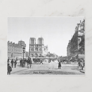 Kathedrale Notre Dame um 1890, altes Paris Frankre Postkarte