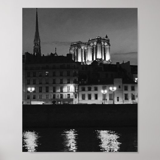 Kathedrale Notre Dame vom Seine-Poster Poster (Vorne)