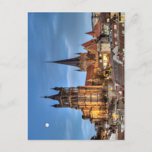 Kathedrale Notre Dame von Lausanne, Schweiz, HDR. Postkarte (Vorderseite)