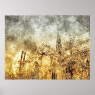 Kathedrale Paris Notre-Dame Poster