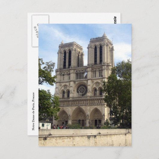 Kathedrale Postkarte (Vorne/Hinten)