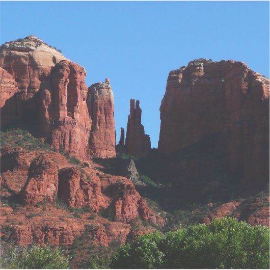 Kathedrale Rock in Sedona Aufkleber (Vorderseite)
