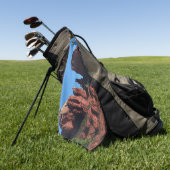 Kathedrale Rock in Sedona Golfhandtuch (Gras)