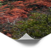 Kathedrale Rock in Sedona Poster (Ecke)