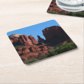 Kathedrale Rock in Sedona Rechteckiger Pappuntersetzer (angewinkelt)