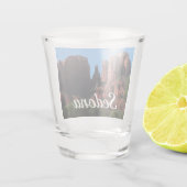 Kathedrale Rock in Sedona Schnapsglas (Rückseite)