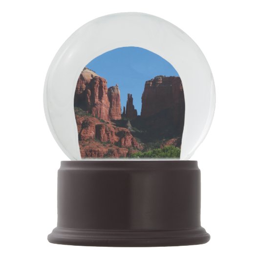 Kathedrale Rock in Sedona Schneekugel (Vorderseite)